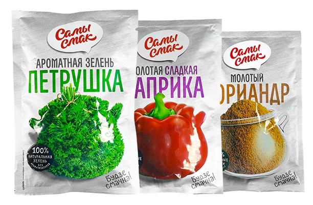Гибкий упаковочный материал для приправ "Самы смак"