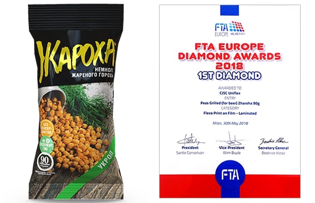 Рулонная упаковка для жареного гороха "Жароха"