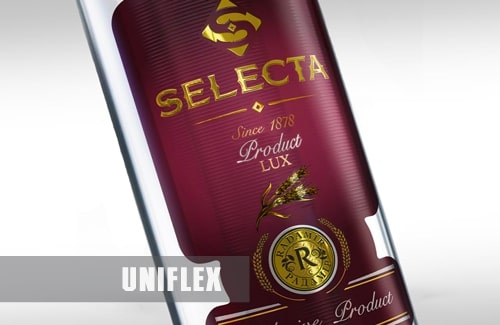 Самоклеящаяся этикетка для водки Selecta