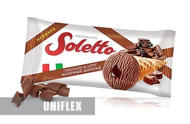 Гибкая упаковка для мороженого Soletto