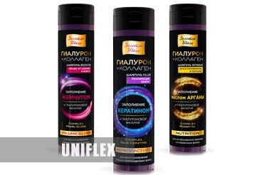 Этикетка для линейки шампуней